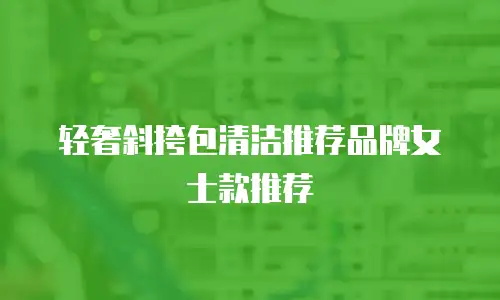 轻奢斜挎包清洁推荐品牌女士款推荐