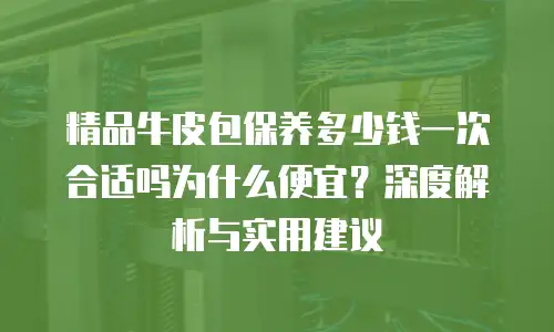 精品牛皮包保养多少钱一次合适吗为什么便宜？深度解析与实用建议