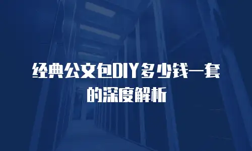 经典公文包DIY多少钱一套的深度解析