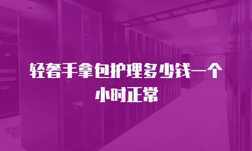 轻奢手拿包护理多少钱一个小时正常