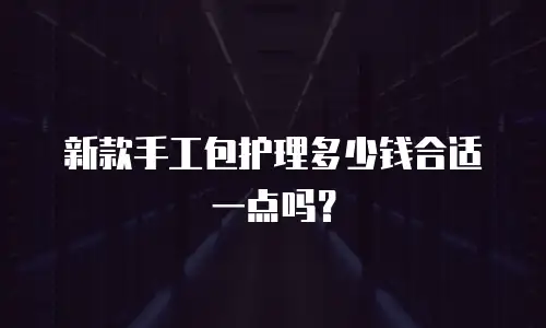 新款手工包护理多少钱合适一点吗？