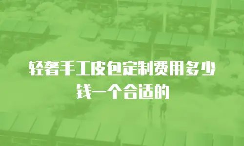 轻奢手工皮包定制费用多少钱一个合适的