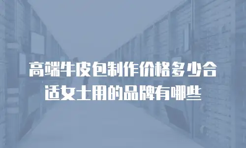 高端牛皮包制作价格多少合适女士用的品牌有哪些