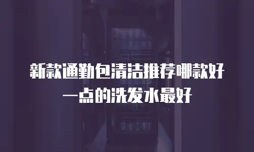 新款通勤包清洁推荐哪款好一点的洗发水最好