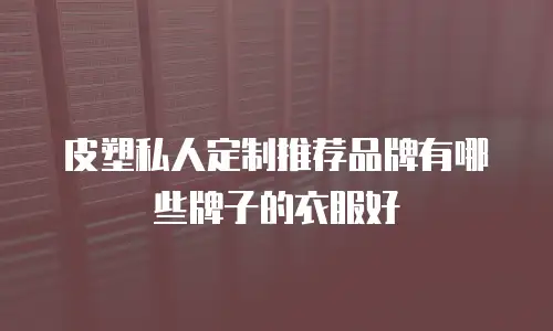 皮塑私人定制推荐品牌有哪些牌子的衣服好