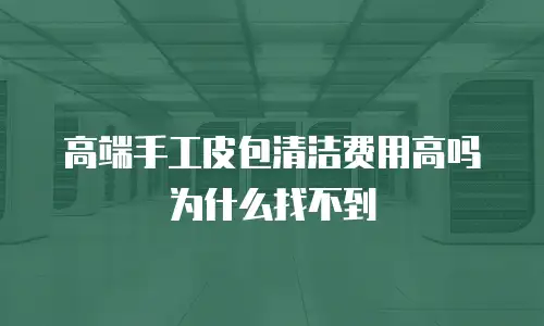 高端手工皮包清洁费用高吗为什么找不到