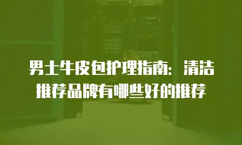 男士牛皮包护理指南：清洁推荐品牌有哪些好的推荐