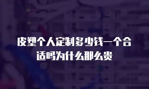 皮塑个人定制多少钱一个合适吗为什么那么贵