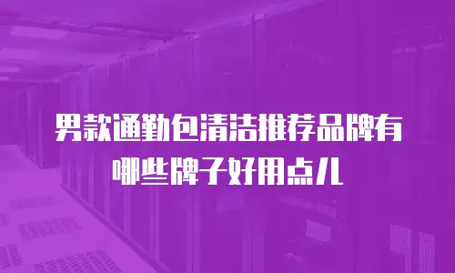男款通勤包清洁推荐品牌有哪些牌子好用点儿