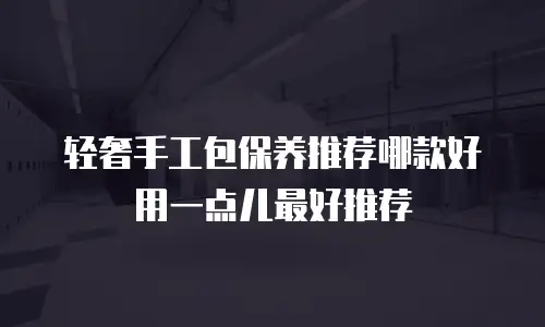 轻奢手工包保养推荐哪款好用一点儿最好推荐