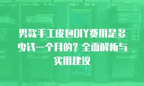 男款手工皮包DIY费用是多少钱一个月的？全面解析与实用建议
