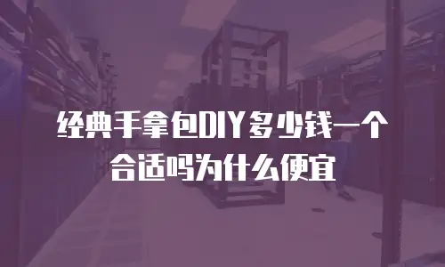 经典手拿包DIY多少钱一个合适吗为什么便宜