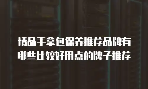精品手拿包保养推荐品牌有哪些比较好用点的牌子推荐