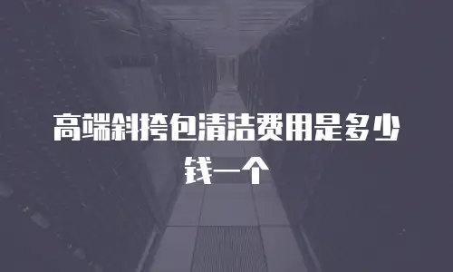 高端斜挎包清洁费用是多少钱一个