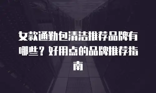女款通勤包清洁推荐品牌有哪些？好用点的品牌推荐指南