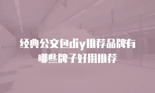 经典公文包diy推荐品牌有哪些牌子好用推荐