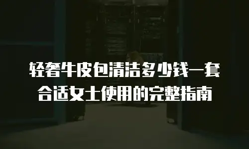 轻奢牛皮包清洁多少钱一套合适女士使用的完整指南