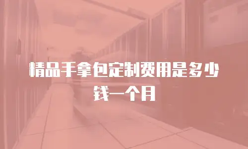 精品手拿包定制费用是多少钱一个月