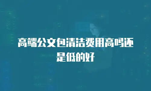 高端公文包清洁费用高吗还是低的好