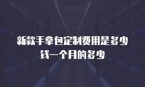 新款手拿包定制费用是多少钱一个月的多少