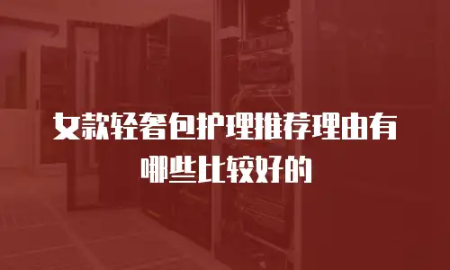 女款轻奢包护理推荐理由有哪些比较好的