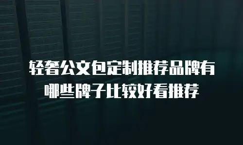 轻奢公文包定制推荐品牌有哪些牌子比较好看推荐