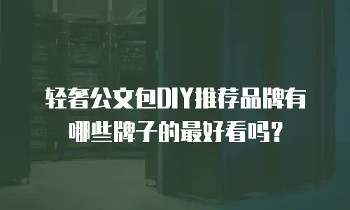 轻奢公文包DIY推荐品牌有哪些牌子的最好看吗？