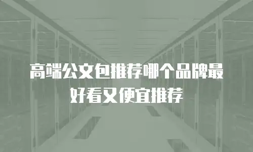 高端公文包推荐哪个品牌最好看又便宜推荐