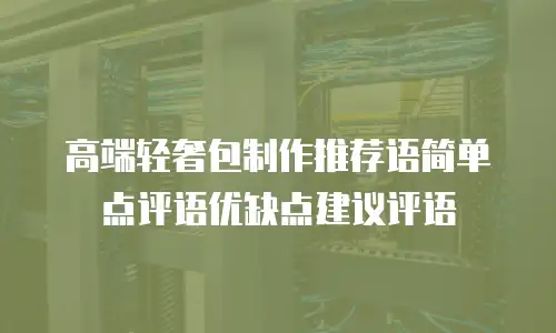 高端轻奢包制作推荐语简单点评语优缺点建议评语