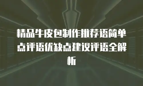 精品牛皮包制作推荐语简单点评语优缺点建议评语全解析