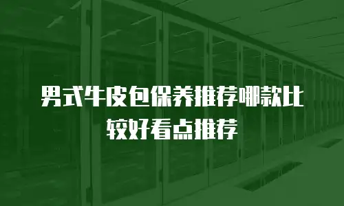 男式牛皮包保养推荐哪款比较好看点推荐