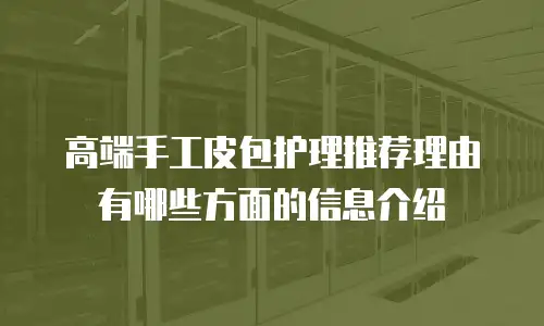 高端手工皮包护理推荐理由有哪些方面的信息介绍
