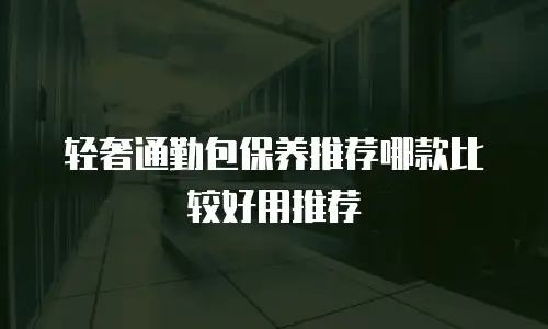 轻奢通勤包保养推荐哪款比较好用推荐