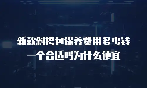新款斜挎包保养费用多少钱一个合适吗为什么便宜