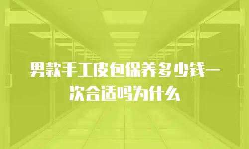 男款手工皮包保养多少钱一次合适吗为什么