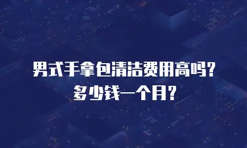 男式手拿包清洁费用高吗？多少钱一个月？