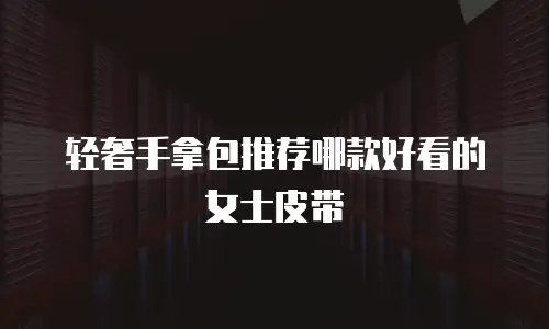 轻奢手拿包推荐哪款好看的女士皮带