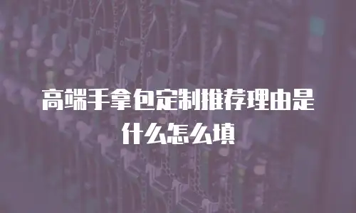 高端手拿包定制推荐理由是什么怎么填