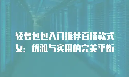轻奢包包入门推荐百搭款式女：优雅与实用的完美平衡