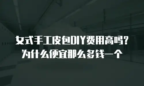 女式手工皮包DIY费用高吗？为什么便宜那么多钱一个