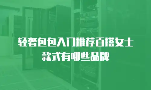 轻奢包包入门推荐百搭女士款式有哪些品牌