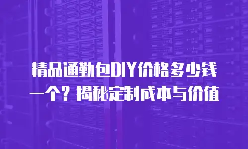 精品通勤包DIY价格多少钱一个？揭秘定制成本与价值