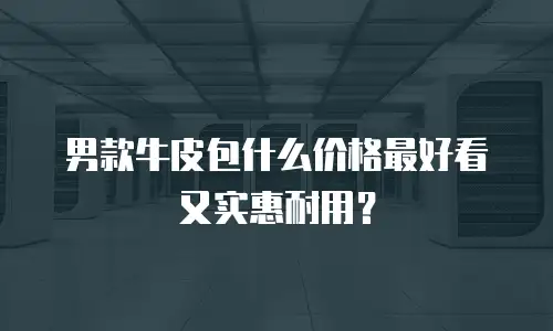 男款牛皮包什么价格最好看又实惠耐用？
