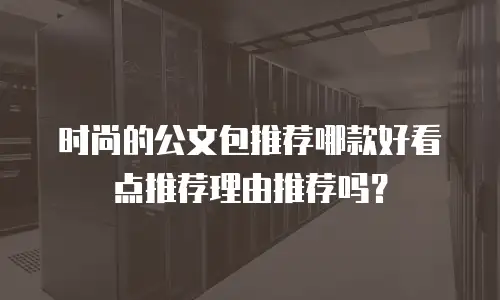 时尚的公文包推荐哪款好看点推荐理由推荐吗？