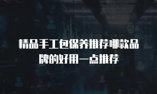 精品手工包保养推荐哪款品牌的好用一点推荐