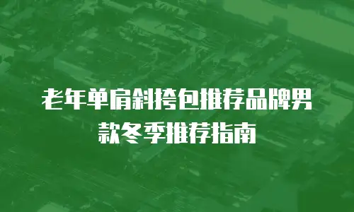 老年单肩斜挎包推荐品牌男款冬季推荐指南