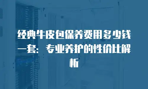 经典牛皮包保养费用多少钱一套：专业养护的性价比解析