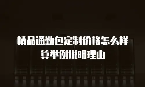 精品通勤包定制价格怎么样算举例说明理由