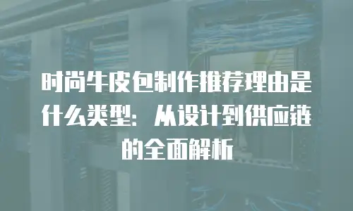时尚牛皮包制作推荐理由是什么类型：从设计到供应链的全面解析