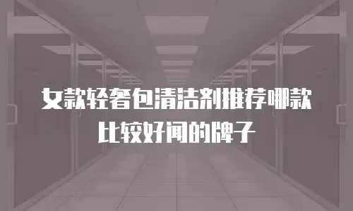 女款轻奢包清洁剂推荐哪款比较好闻的牌子
